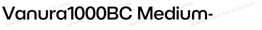 Vanura1000BC Medium字体转换